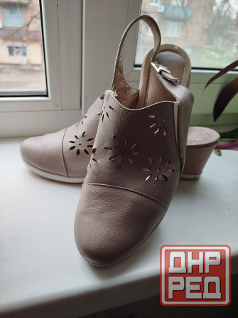 Босоножки женские кожаные Донецк - изображение 5