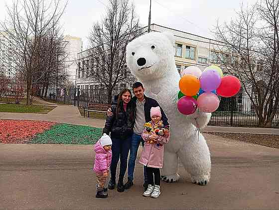 Белый медведь, аниматор Донецк