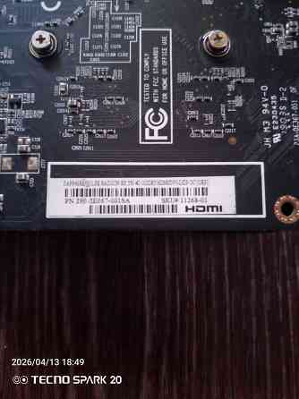 Видеокарта Rx 550 4 гига ддр5 без доп питания. Донецк