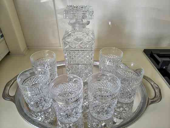 Хрустальный графин с 6 стаканами. Bohemia Донецк