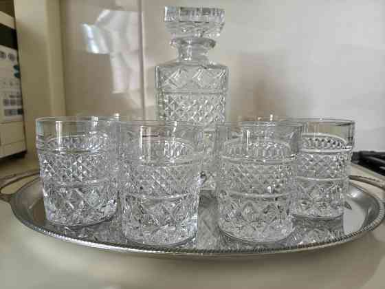 Хрустальный графин с 6 стаканами. Bohemia Донецк