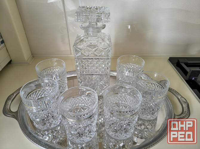 Хрустальный графин с 6 стаканами. Bohemia Донецк - изображение 2