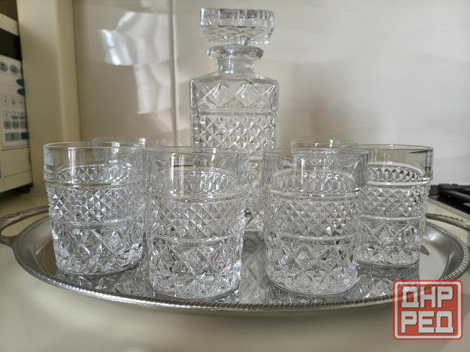 Хрустальный графин с 6 стаканами. Bohemia Донецк - изображение 3