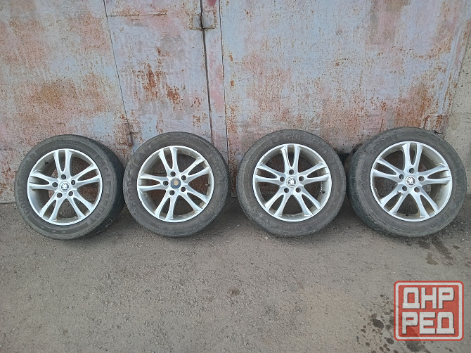 Продаю комплект оригинальных колёс р 16 на шкоду,разболтовка 5 на 112 Донецк - изображение 1