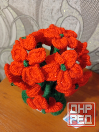 Цветок из ниток и проволоки Макеевка - изображение 2