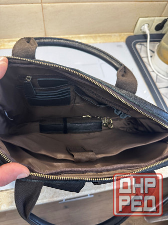 Мужская деловая сумка новая кожа Донецк - изображение 8