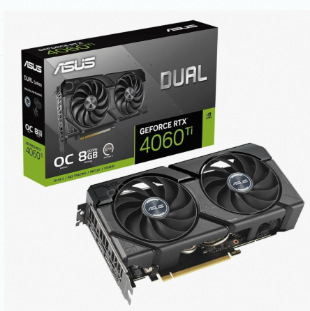 Видеокарта Asus Nvidia Geforce Rtx 4060 ti 8gb Dual-rtx4060ti-o8g-evo/rtx4060ti, Hdmi, dp - арт:6241 Макеевка