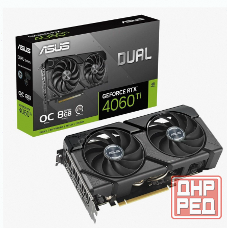 Видеокарта Asus Nvidia Geforce Rtx 4060 ti 8gb Dual-rtx4060ti-o8g-evo/rtx4060ti, Hdmi, dp - арт:6241 Макеевка - изображение 1