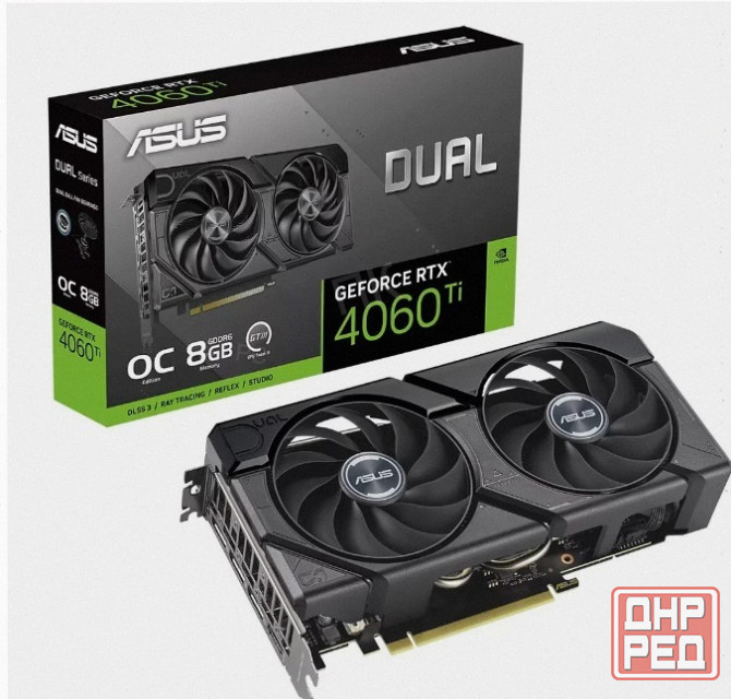 Видеокарта Asus Nvidia Geforce Rtx 4060 ti 8gb Dual-rtx4060ti-o8g-evo/rtx4060ti, Hdmi, dp - арт:6241 Макеевка - изображение 2