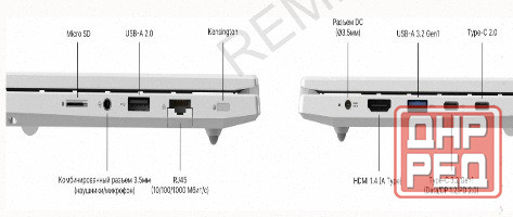 Ноутбук Maibenben m16b-r343um 16" Wuxga Ips, Amd r3-4300u, 8gb, 512gb Ssd, Linux, Серебри - арт:1501 Донецк - изображение 4