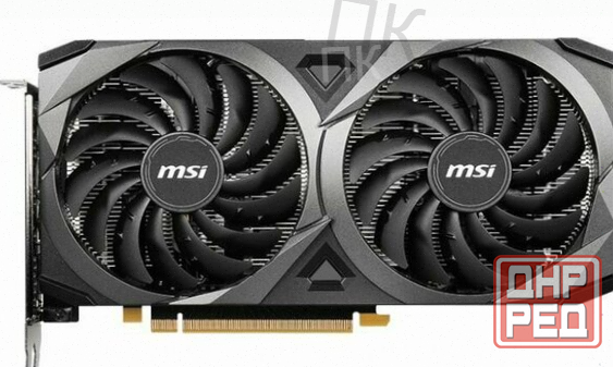Видеокарта Msi Rtx3050 Ventus 2x xs 8gb oc Gddr6 128-bit dp Hdmi dl-dvi-d 2fan Rtl - арт:3255 Донецк - изображение 2