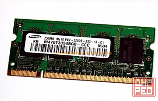Оперативная Память so-dimm Ddr2 Samsung 256mb (m470t3354bg0-ccc) б/у - арт:7598 Макеевка - изображение 1