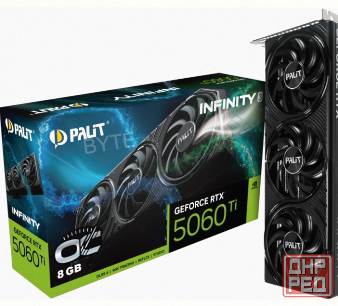 Видеокарта Palit pa-rtx5060ti Infinity 3 oc 8гб, Ret (ne7506ts19p1-gb2062s) - арт:5122 Донецк - изображение 1