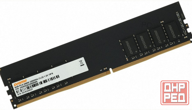 Оперативная Память Dimm Ddr4 Digma 8gb 3200mhz Dgmad43200008s Rtl pc4-25600 cl22 288-pin - арт:3948 Макеевка - изображение 1