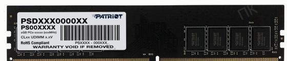 Оперативная Память Ddr4 Patriot Memory sl 4 гб 2133 Мгц Dimm cl15 Psd44g213381 - арт:6536 Макеевка