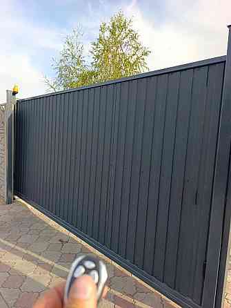 Откатные автоматические ворота от производителя. Комплектующие Донецк