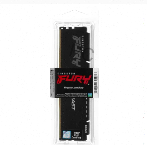 Kingston Fury Beast Black Ddr5 Dimm 5200mhz pc-41600 cl40 - 8gb kf552c40bb-8 Oem - арт:2801 Макеевка