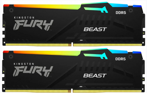Оперативная Память Kingston Fury Beast Black kf552c40bbak2-16 Ddr5 - 2x 8гб 5200мгц, Dimm - арт:2069 Макеевка