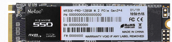Ssd m.2 Nvme Твердотельный Накопитель Netac n930e Pro 128 гб (nt01n930e-128g-e4x) - арт:8707 Макеевка