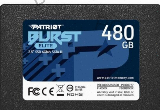 Твердотельный Накопитель Ssd 2.5" Patriot Memory 480гб Sata (pbe480gs25ssdr) - арт:8100 Макеевка