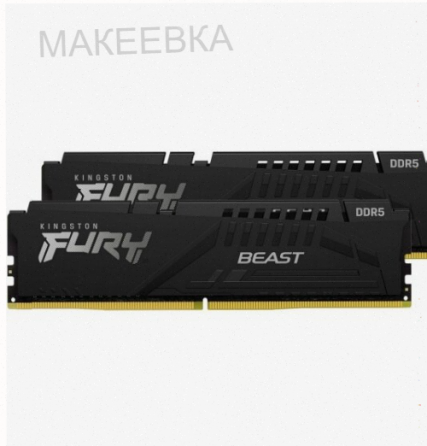 Оперативная Память Kingston Ddr5 32gb (2х16gb) 5600mhz pc-44800 cl36 Fury Beast Black Exp - арт:7491 Донецк