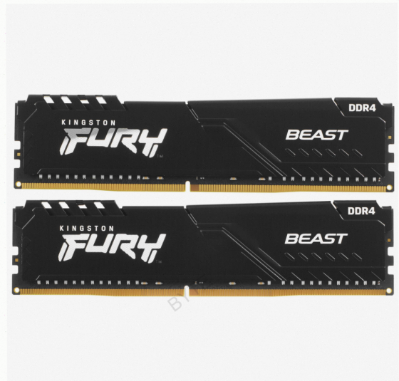 Оперативная Память Kingston kf432c16bb1k2/32wp, 32gb (2x16gb) 3200mt/s Ddr4 cl16 Dimm, Че - арт:3077 Донецк