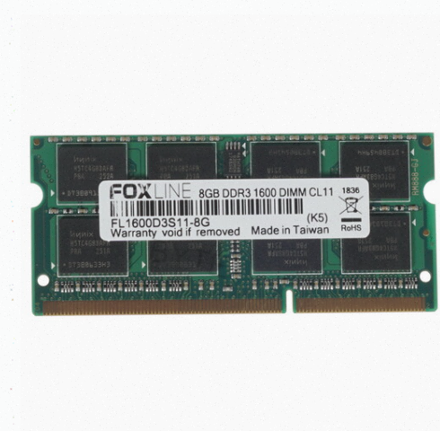 Оперативная Память so-dimm 8gb Ddr3-1600 pc3-12800 Foxconn Foxline, cl11, 1.5v, (512x8), - арт:8960 Донецк