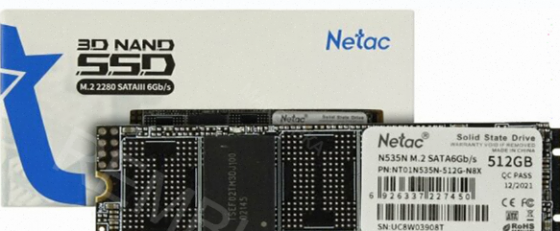 Твердотельный Накопитель Ssd m.2 Sata Netac n535n (nt01n535n-512g-n8x) 512гб - арт:5071 Донецк