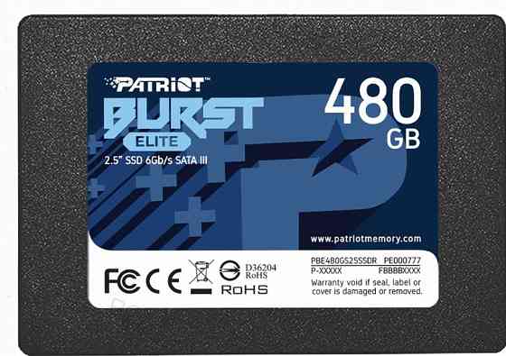 Твердотельный Накопитель Ssd 2.5" Patriot Memory 480гб Sata (pbe480gs25ssdr) - арт:2824 Донецк