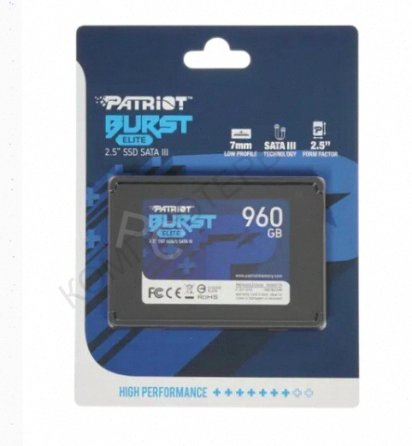 Ssd Patriot Sata Iii 960gb Pbe960gs25ssdr Burst Elite 2.5" - арт:4903 Донецк