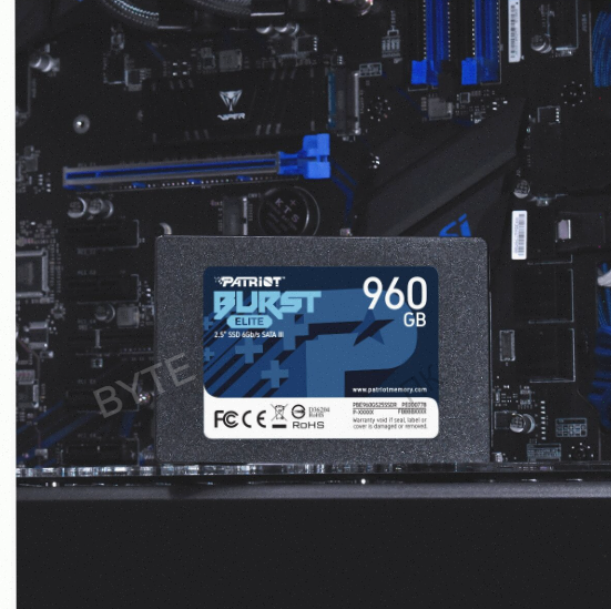Ssd Patriot Sata Iii 960gb Pbe960gs25ssdr Burst Elite 2.5" - арт:4903 Донецк
