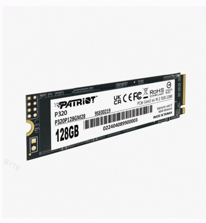 Ssd Накопитель Patriot p320 p320p128gm28 128гб, m.2 2280, Pcie 3.0 x4, Nvme, m.2 - арт:6023 Донецк