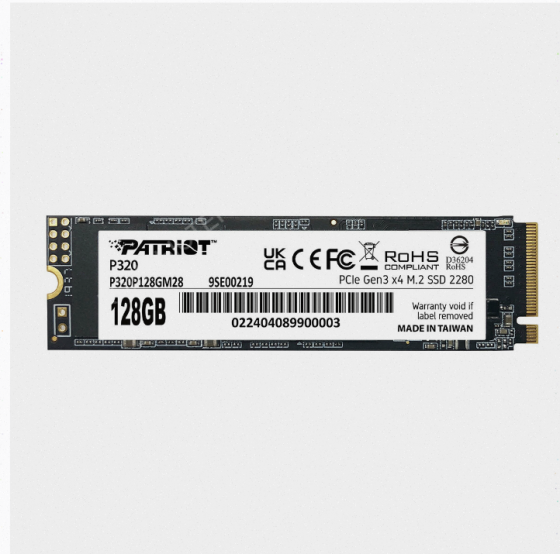 Ssd Накопитель Patriot p320 p320p128gm28 128гб, m.2 2280, Pcie 3.0 x4, Nvme, m.2 - арт:6023 Донецк