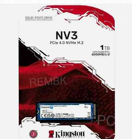 Твердотельный Накопитель Ssd Kingston nv3 1тб (snv3s/1000g) m.2(22x80mm), Nvme, Pcie 4.0 - арт:3642 Донецк
