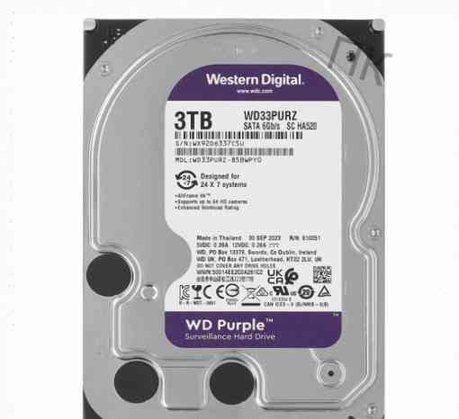 Жёсткий Диск 3.5" wd wd33purz Surveillance Purple Sata-iii 3tb (5400rpm) 64mb - арт:9506 Донецк