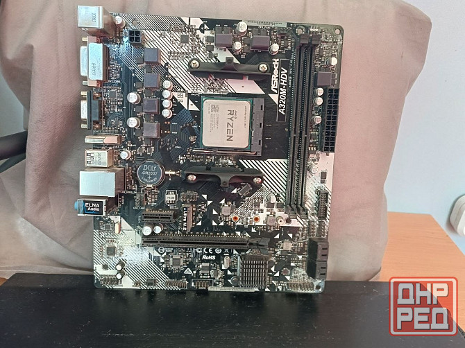 Материнская плата ASRock A320M-HDV + Ryzen 5 1400 (4 ядра / 8 потоков) Донецк - изображение 5