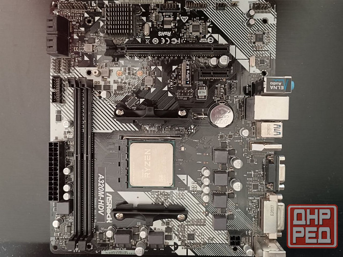 Материнская плата ASRock A320M-HDV + Ryzen 5 1400 (4 ядра / 8 потоков) Донецк - изображение 4