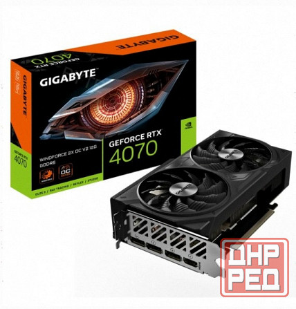 Видеокарта Gigabyte Rtx4070 Windforce 2x oc v2 12gb Gddr6 192bit 3xdp Hdmi 2fan Rtl - арт:4201 Донецк - изображение 1