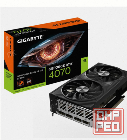 Видеокарта Gigabyte Rtx4070 Windforce 2x oc v2 12gb Gddr6 192bit 3xdp Hdmi 2fan Rtl - арт:2864 Макеевка - изображение 1