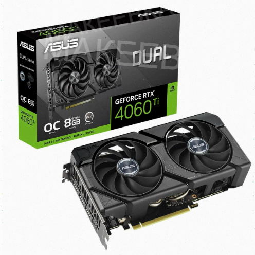 Видеокарта Asus Nvidia Geforce Rtx 4060 ti 8gb Dual-rtx4060ti-o8g-evo/rtx4060ti, Hdmi, dp - арт:1353 Макеевка