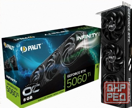Видеокарта Palit pa-rtx5060ti Infinity 3 oc 8гб, Ret (ne7506ts19p1-gb2062s) - арт:6285 Донецк - изображение 1