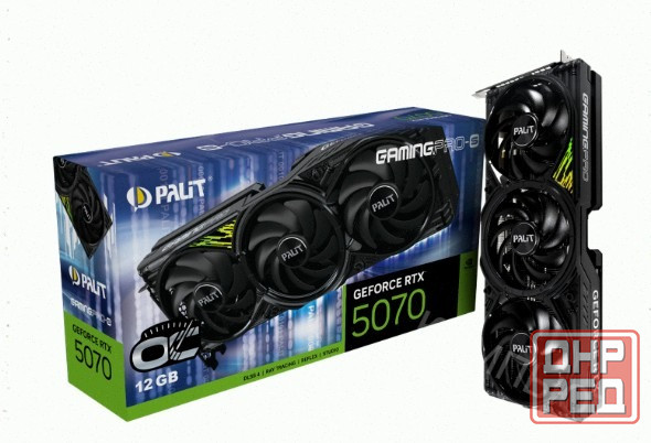 Видеокарта Palit Geforce Rtx 5070 Gamingpro-s oc 12gb (ne75070t19k9-gb2050u) - арт:9049 Макеевка - изображение 1