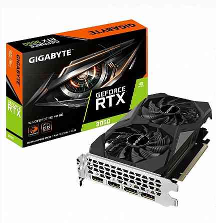 Видеокарта Gigabyte Rtx3050 Windforce oc v2 6gb Gddr6 96bit 2xdp 2xhdmi 2fan Rtl - арт:5223 Донецк