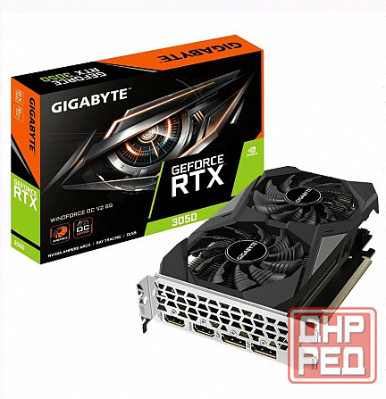 Видеокарта Gigabyte Rtx3050 Windforce oc v2 6gb Gddr6 96bit 2xdp 2xhdmi 2fan Rtl - арт:5223 Донецк - изображение 1