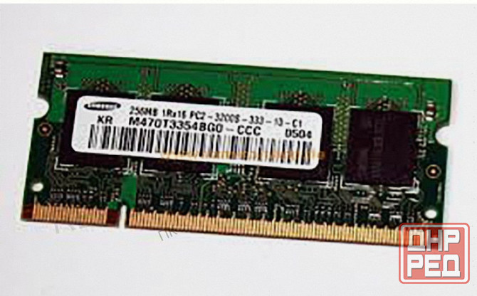 Оперативная Память so-dimm Ddr2 Samsung 256mb (m470t3354bg0-ccc) б/у - арт:9078 Донецк - изображение 1