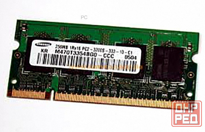Оперативная Память so-dimm Ddr2 Samsung 256mb (m470t3354bg0-ccc) б/у - арт:5400 Макеевка - изображение 1