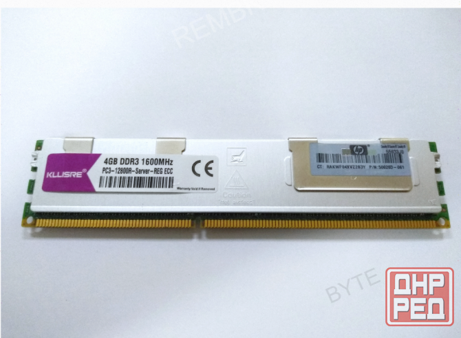 Оперативная Память Dimm Ddr3 4 гб Kllisre 1600мгц (reg Ecc) Серверная б/у - арт:5703 Макеевка - изображение 1