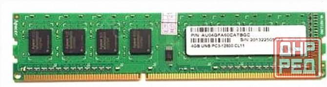 Оперативная Память Dimm Ddr3 Apacer 4 гб 1600 Мгц cl11 (au04gfa60catbgc) - арт:1731 Донецк - изображение 1