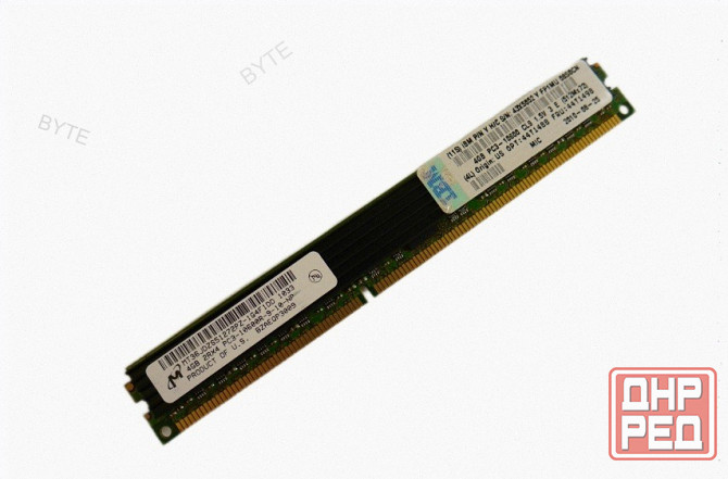 Оперативная Память Ddr3 Micron 4 гб 1333 Мгц Dimm cl9 mt36jbzs51272py-1g4d1ba (ecc) б/у - арт:3697 Донецк - изображение 1