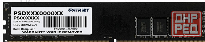 Оперативная Память Ddr4 Patriot Memory sl 4 гб 2133 Мгц Dimm cl15 Psd44g213381 - арт:4149 Донецк - изображение 1